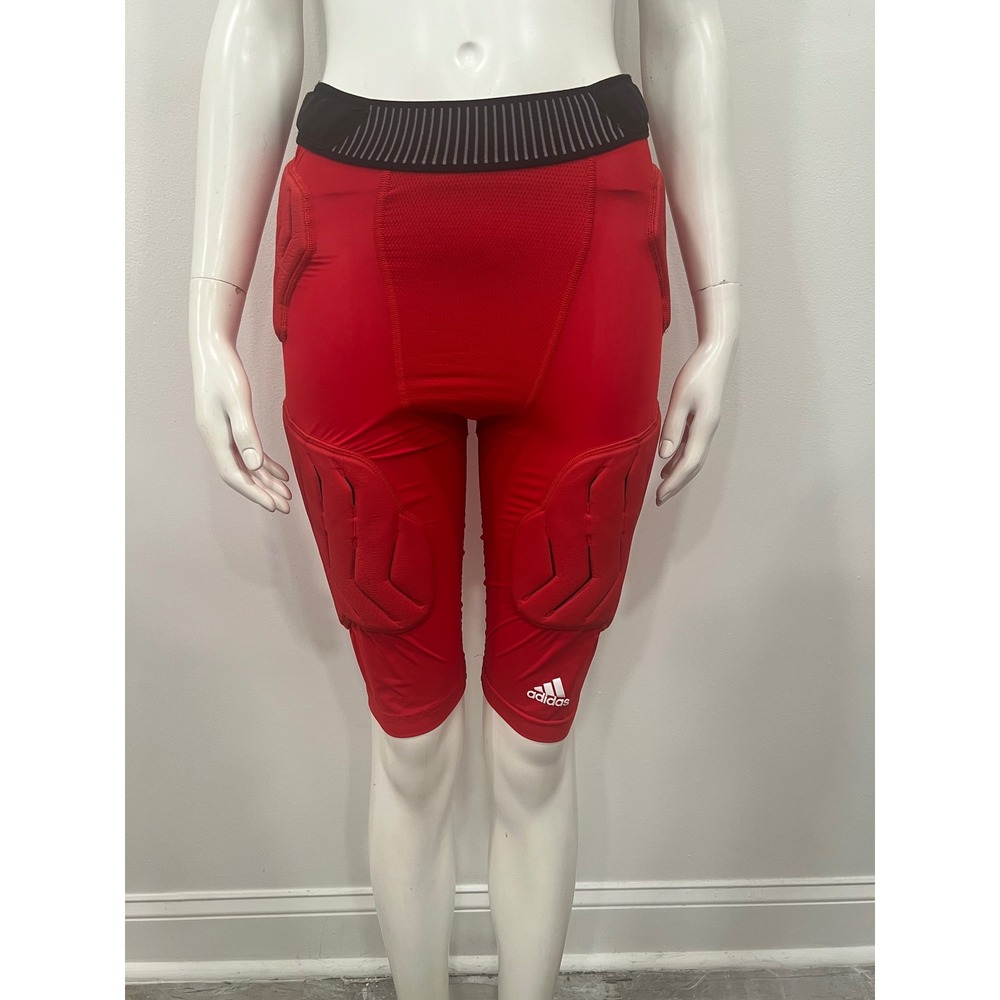 Adidas Techfit Padded Football Girdle Mens Medium Red Excellent Compression
